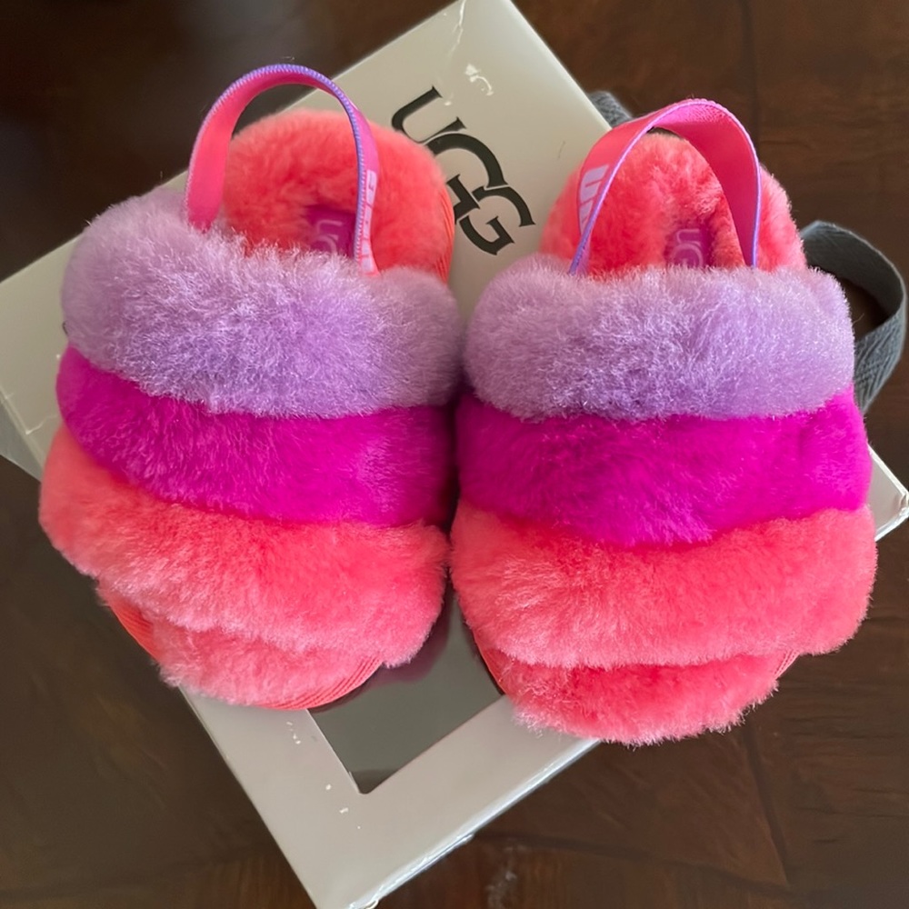 UGG Fluffy Slides. Size 4/5